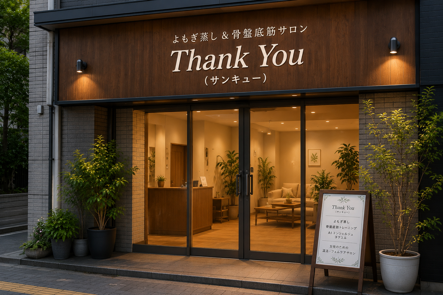 よもぎ蒸し＆骨盤底筋サロン Thank Youの店舗外観イメージ