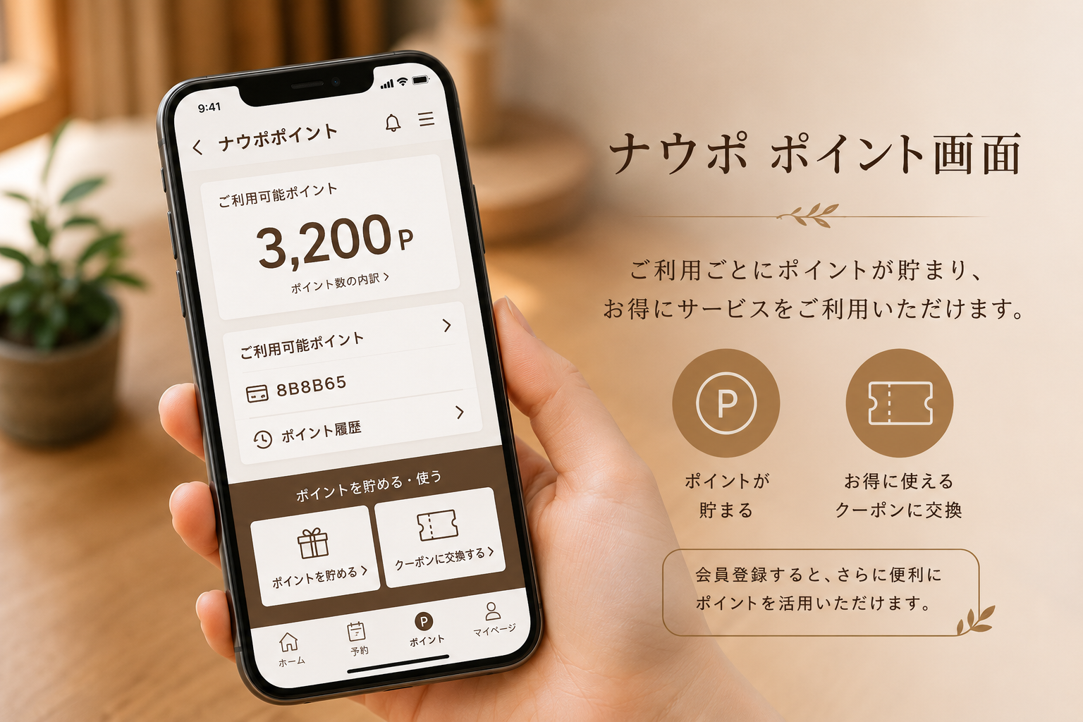ナウポポイント画面イメージ