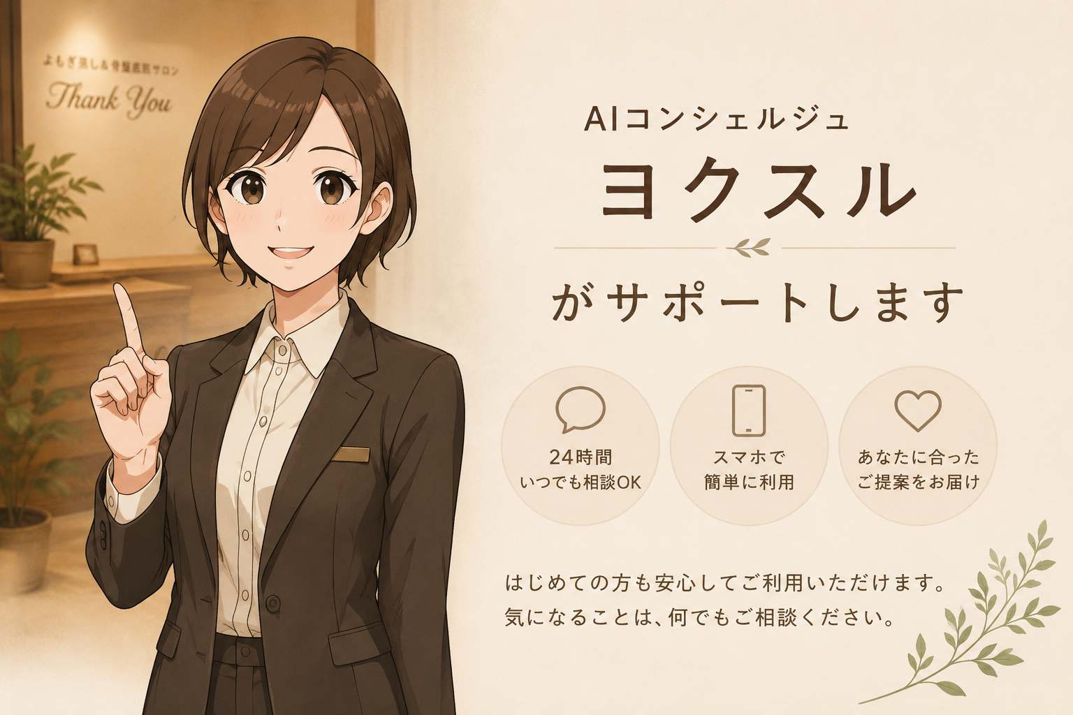 AIコンシェルジュ ヨクスルのキャラクター